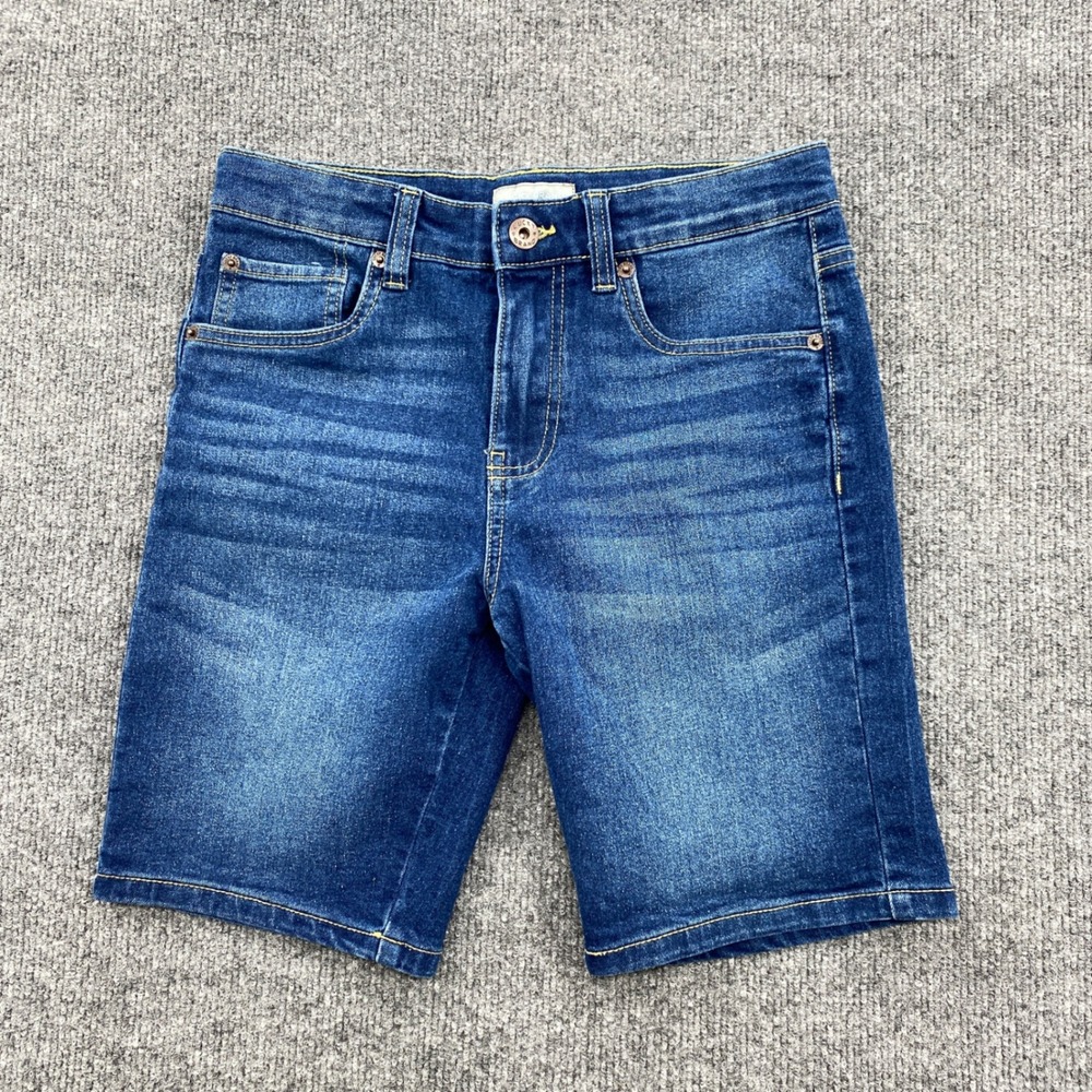 Lucky Brand Denim Shorts Boys 12 Blue Classic Straight Stretch Casual Summer